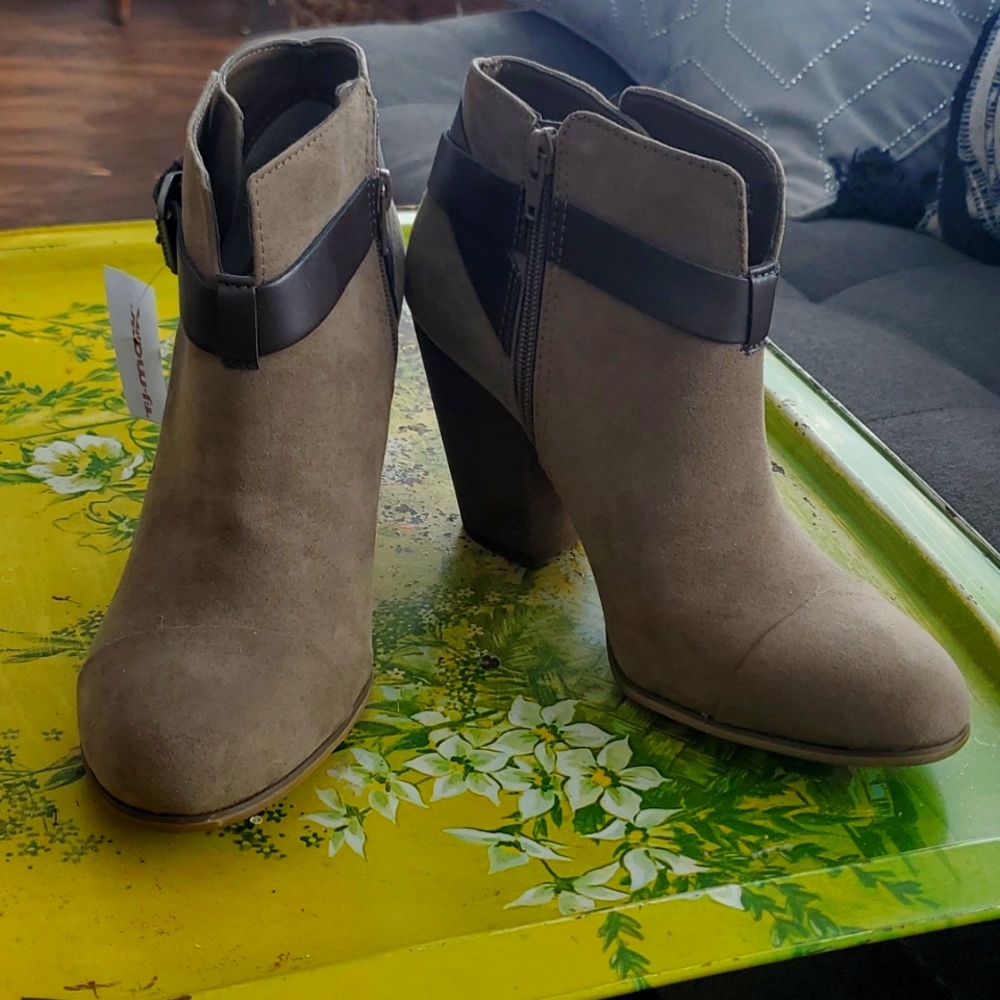 Light brown booties size 9.5